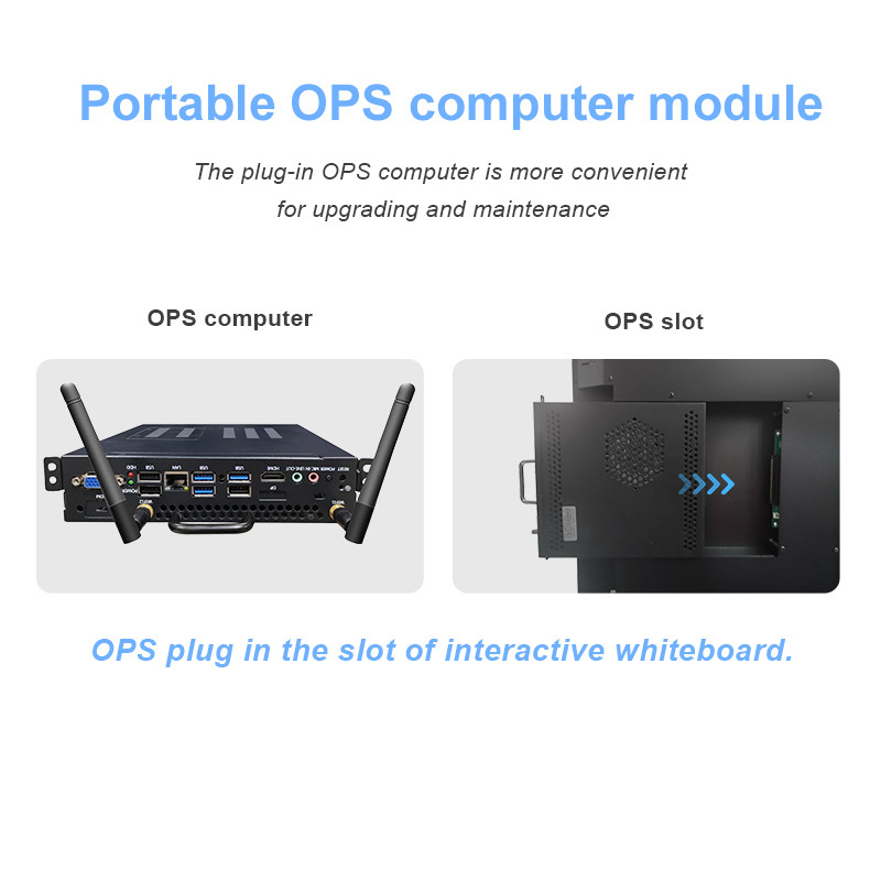 ODM 4K Android OPS 55 インチ タッチ スクリーン インタラクティブ スマート ボード 