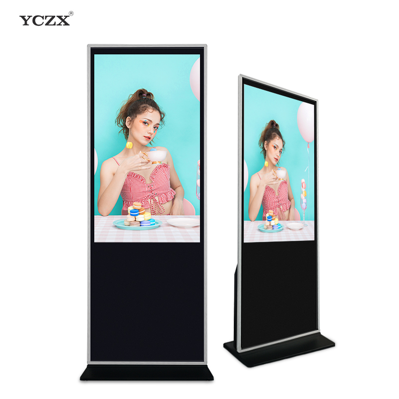 タッチ スクリーン LCD デジタル屋内床置き型広告プレーヤー 