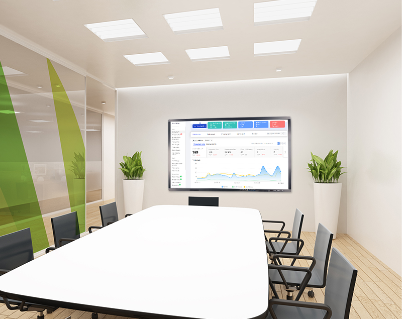 オフィスや会議用の 4K UHD オプションのインタラクティブ スマート ホワイトボード 