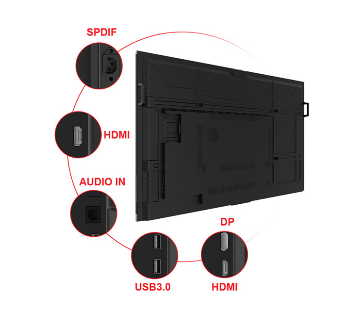 75 インチ マルチタッチ LCD TV スマートボード インタラクティブ フラット パネル 